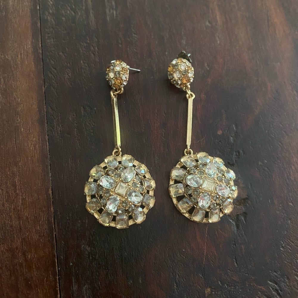 gold dangly earrings